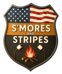 S'mores and Stripes logo
